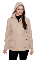 Womens Soft Touch Hooded Stone Jacket db685